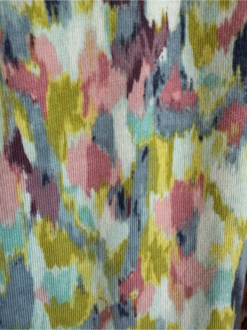 Jill Pure Tunic Top Knit Shirt Multicolor Watercolor Womens Size L - Picture 8 of 8